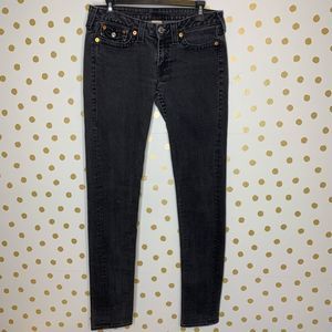 True Religion Julie Charcoal Skinny Jeans